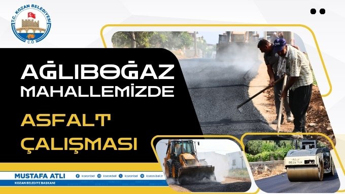 AĞLIBOĞAZ MAHALLEMİZDE ASFALTLAMA ÇALIŞMALARINA BAŞLADIK