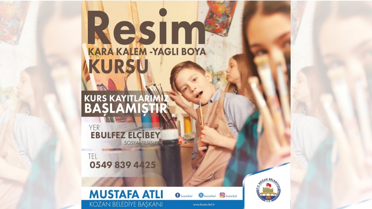 RESİM-KARAKALEM VE YAPLI BOYA KURSLARIMIZIN KAYITLARI BAŞLADI