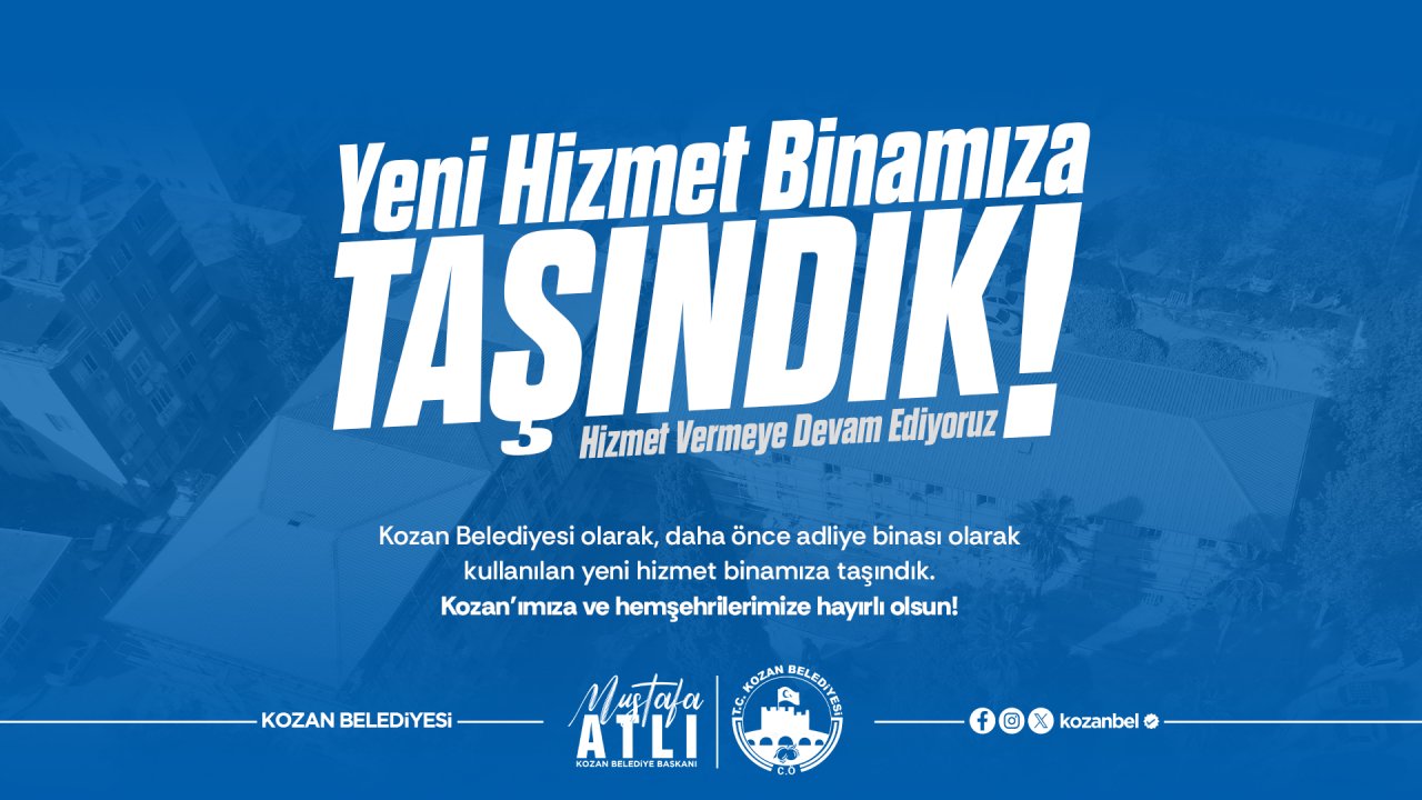 YENİ HİZMET BİNAMIZA TAŞINDIK